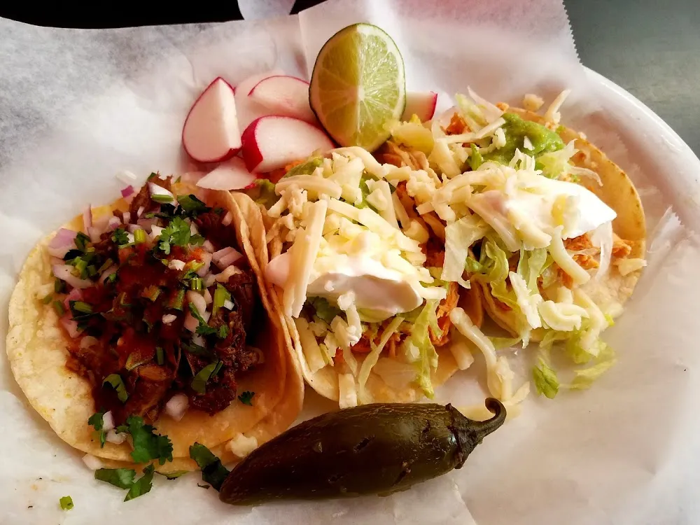 Chicken and Carnitas Tacos